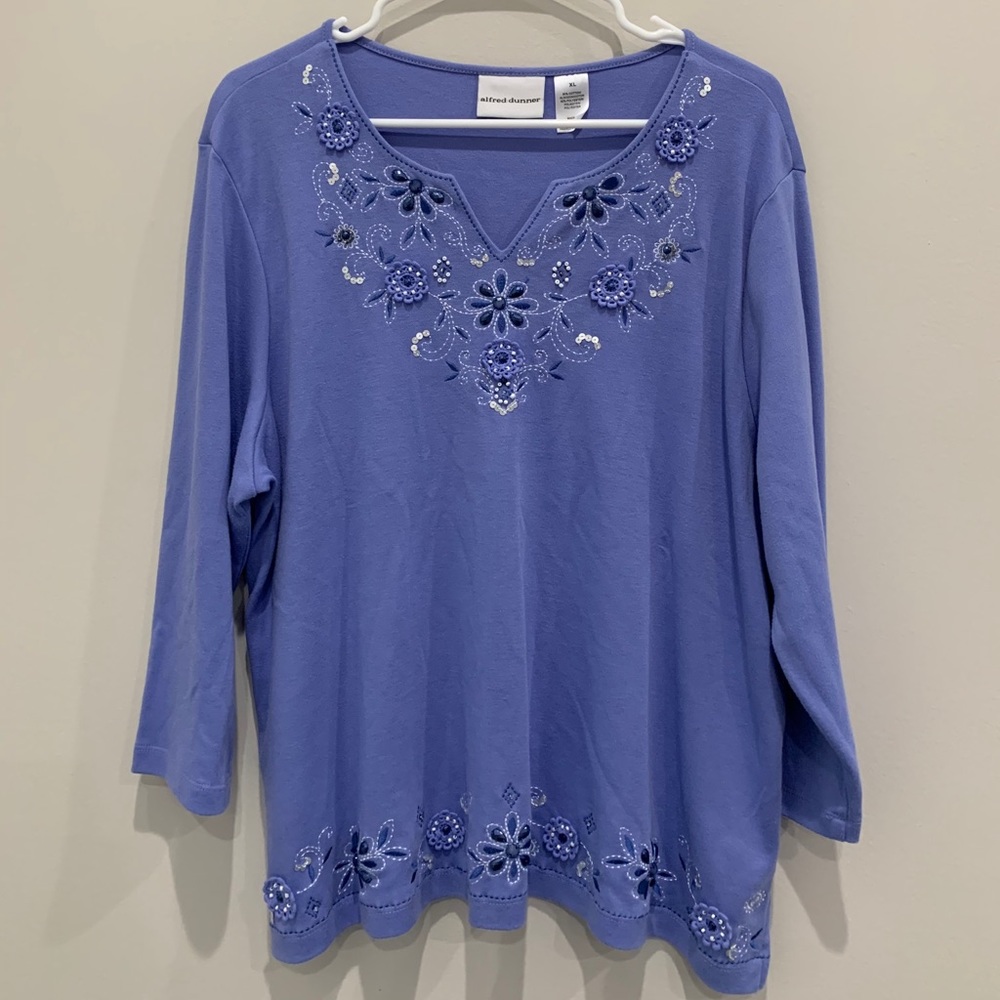 Alfred Dunner Beaded Top